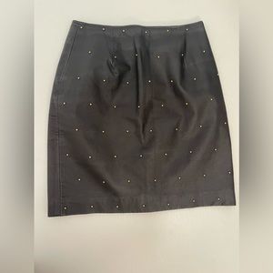 *100% Leather Vintage 80s David Benjamin Skirt